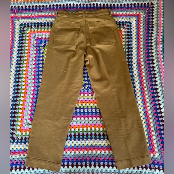 Everlane utility straight leg crop pant Size 8 TALL -  Oak Brown / Tan - Picture 5 of 7